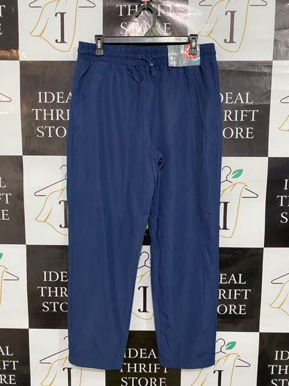 TU WOMAN |L| WAIST 32| A48| NAVY BLUE ELASTICATED DRAWSTRING TECHNICAL UTILITY JOGGERS