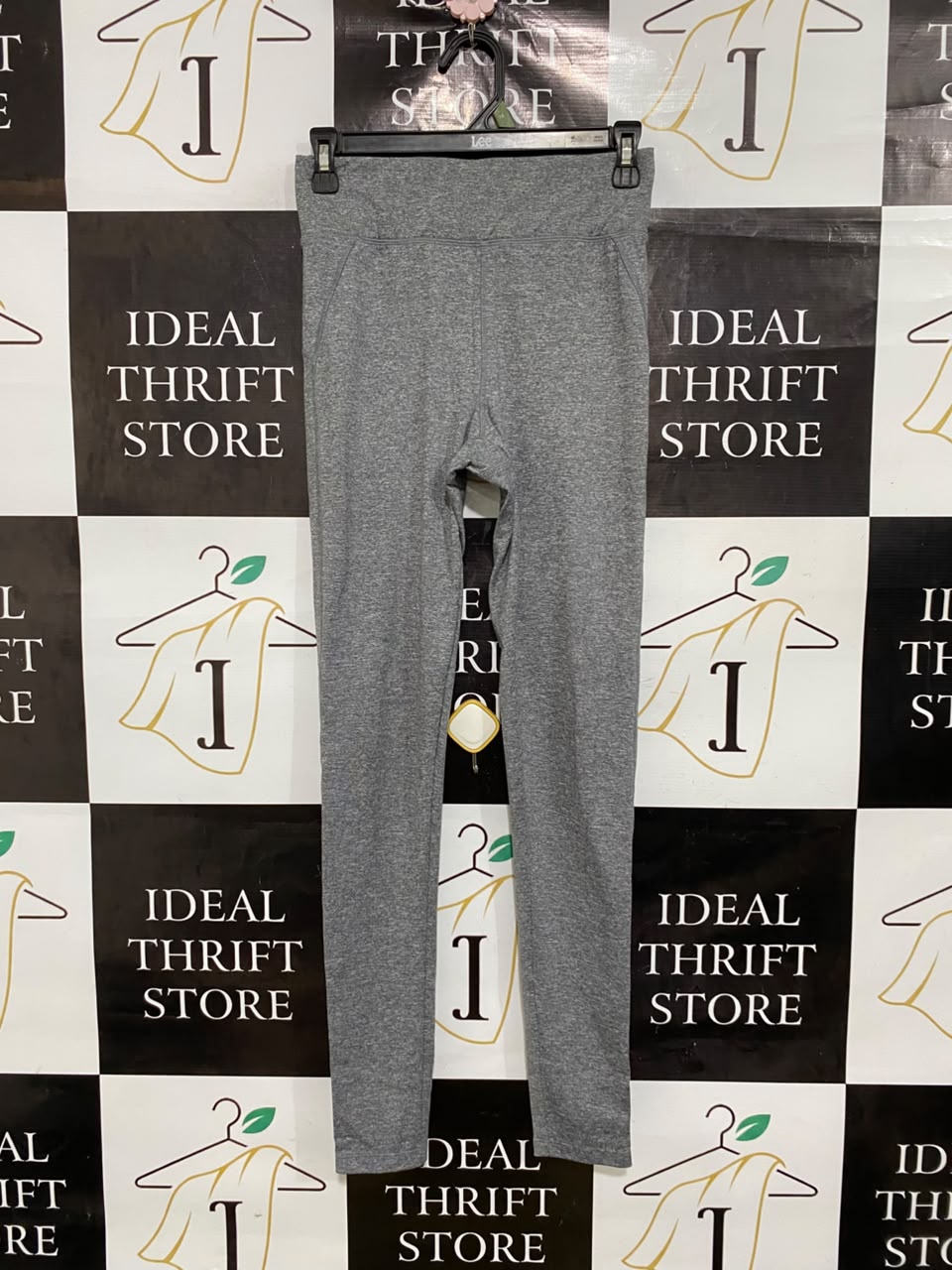NEW LOOK |S| WAIST 26| A48| GREY HEATHERED TECHNICAL UTILITY LEGGINGS