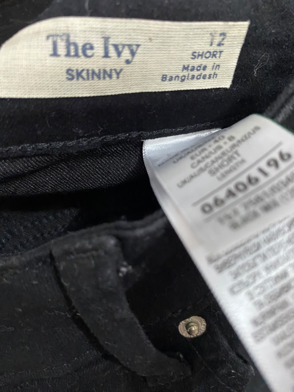 M&S |L| WAIST 30| A48| BLACK DENIM SKINNY TECHNICAL UTILITY JEANS