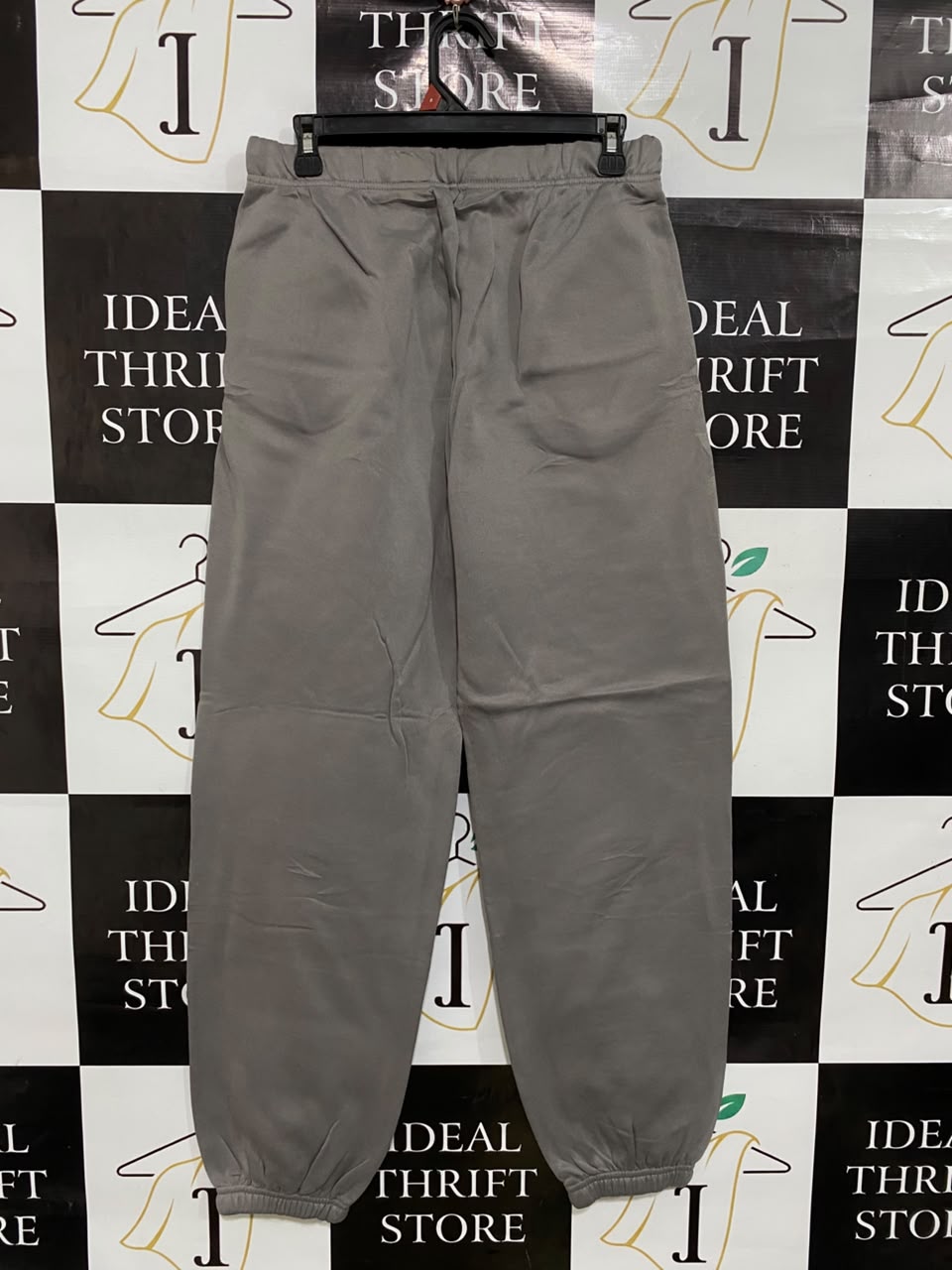 SHEIN |L| WAIST 30| A48| TAUPE "HAPPY CAMP3R" LOGO TECHNICAL UTILITY SWEATPANTS