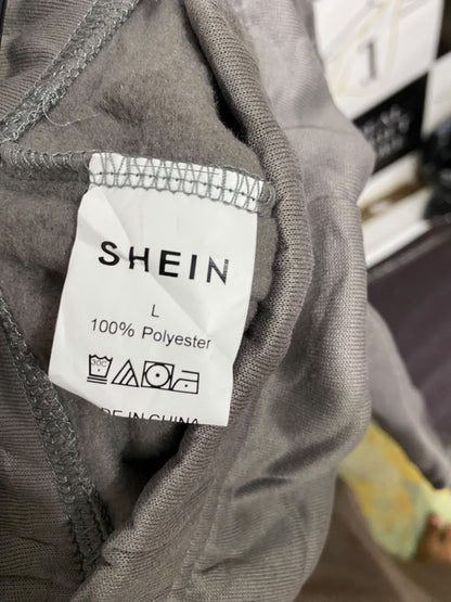 SHEIN |L| WAIST 30| A48| TAUPE "HAPPY CAMP3R" LOGO TECHNICAL UTILITY SWEATPANTS