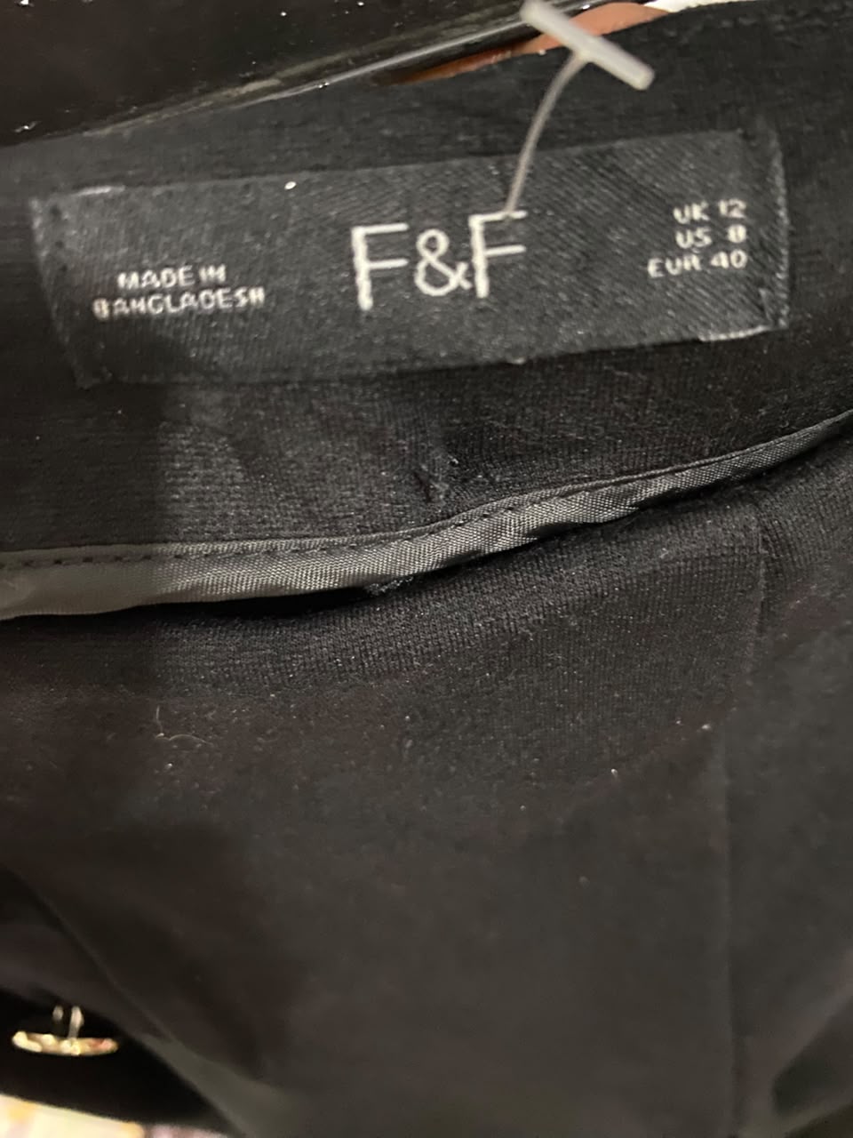 F&F |M| WAIST 30| A48| BLACK SAILOR-BUTTON HIGH-WAIST TECHNICAL UTILITY TROUSERS