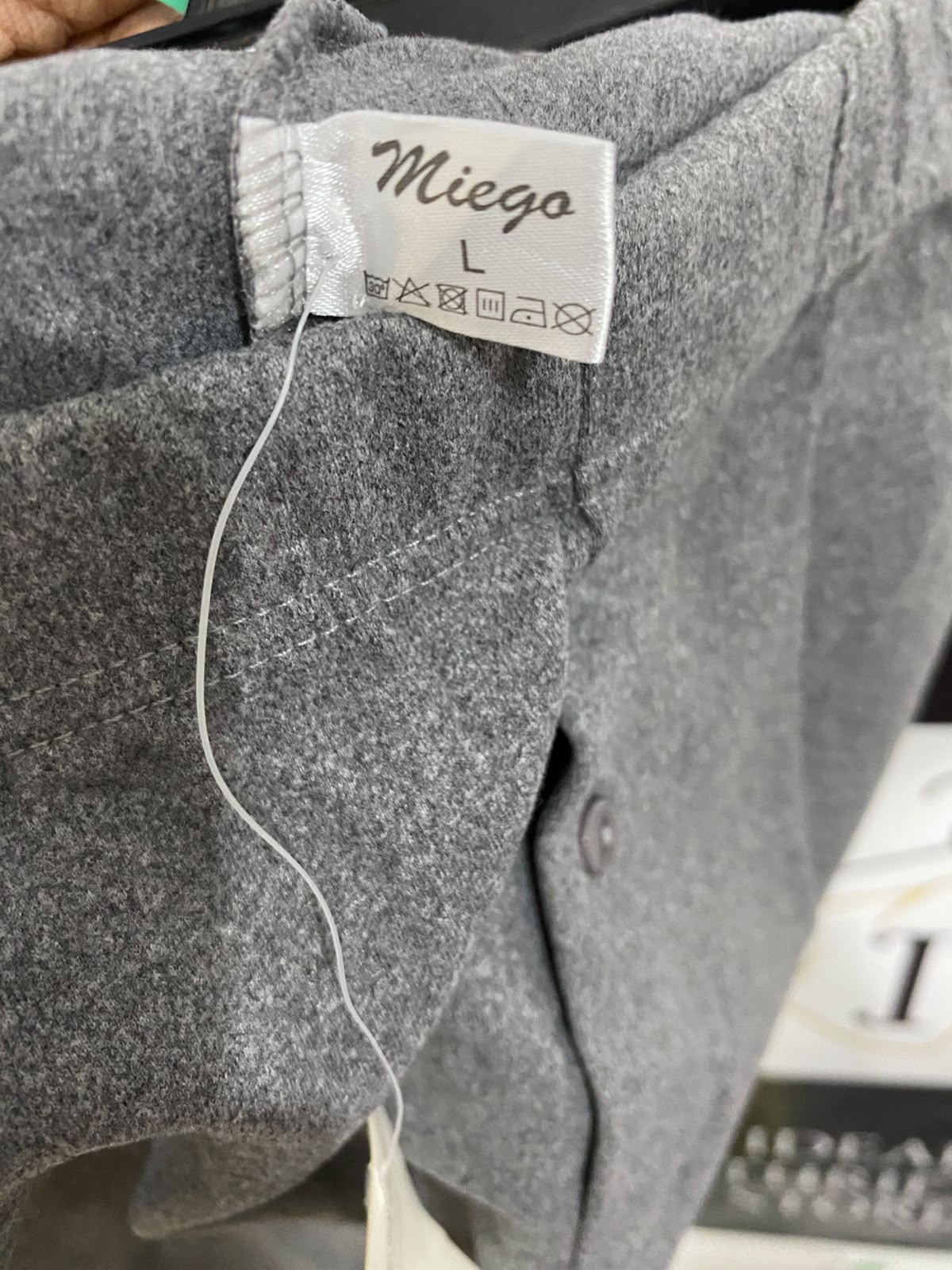 MIEGO |L| WAIST 25| A47| GREY THERMAL TECHNICAL UTILITY BASE-LAYER PANTS
