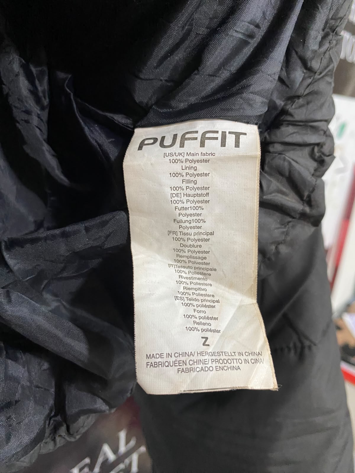 PUFFIT |S| BUST 23| A47| BLACK CROPPED PUFFER TECHNICAL UTILITY JACKET