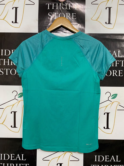 NIKE |M| BUST 18| A47| TEAL NIKE RUNNING TECHNICAL UTILITY PERFORMANCE TEE