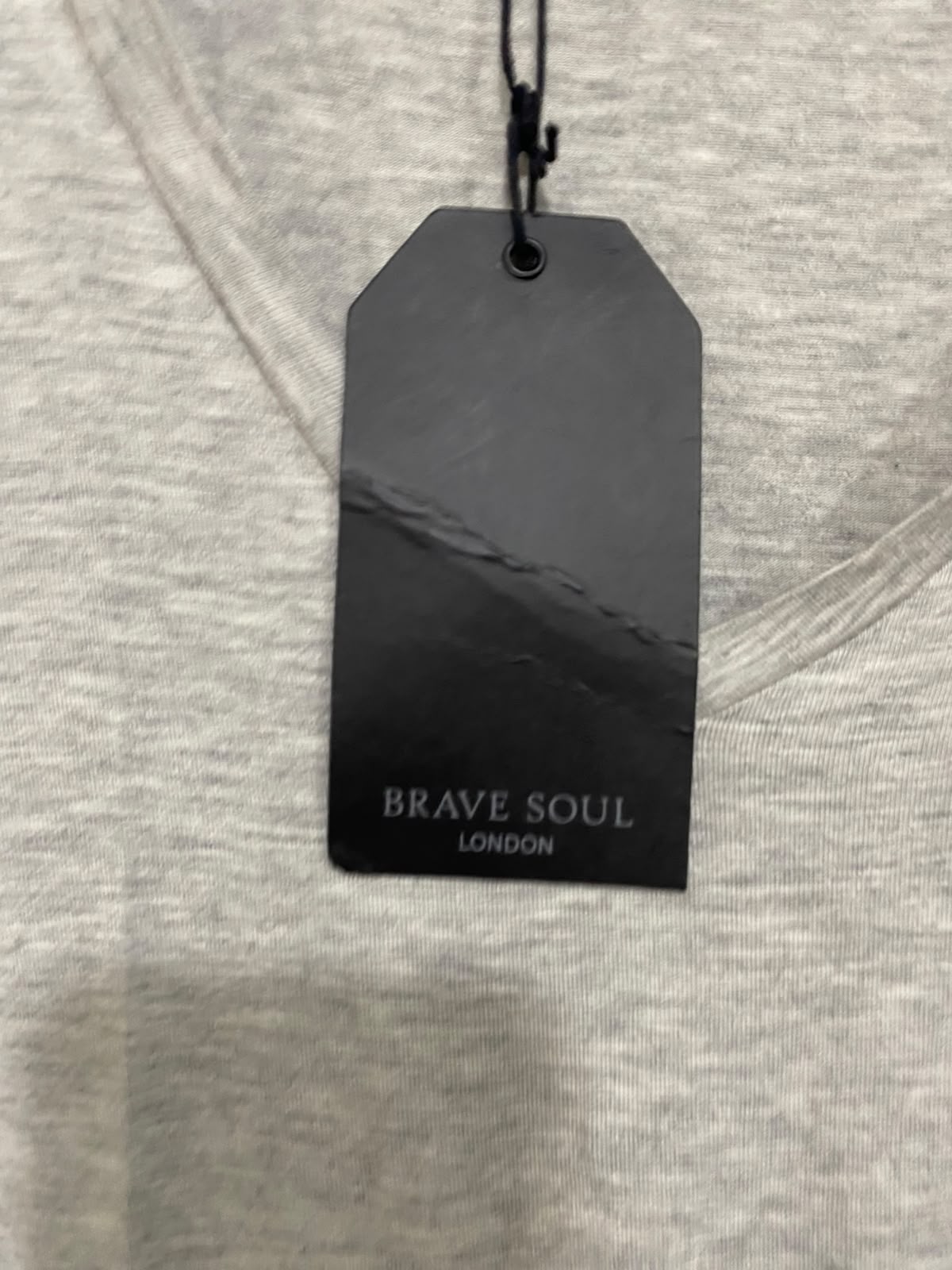 BRAVE SOUL |M| BUST 16| A47| GREY HEATHERED V-NECK TECHNICAL UTILITY BODYSUIT