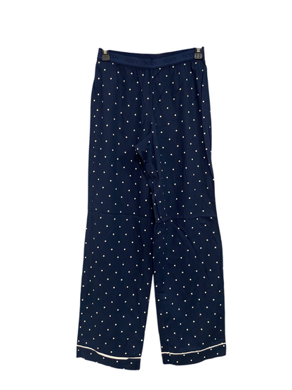 M&S |S| WAIST 26| A49| NAVY BLUE POLKA DOT TECHNICAL UTILITY LOUNGE PANTS