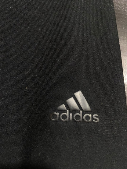 ADIDAS |XS| WAIST 28| A49| SOLID BLACK ADIDAS LOGO TECHNICAL UTILITY FLARED LEGGINGS