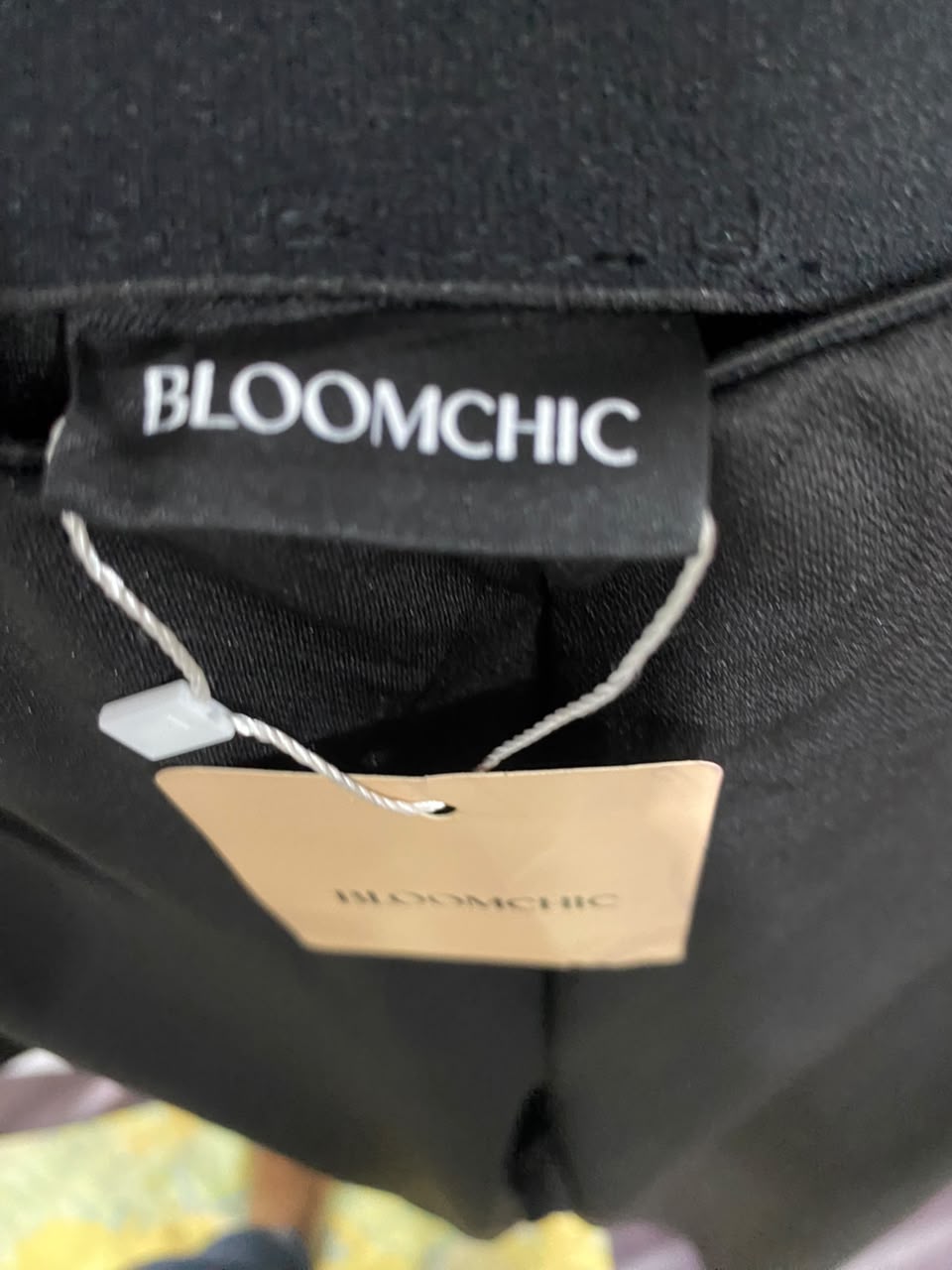 BLOOMCHIC |XXL| WAIST 40| A49| SOLID BLACK DRAPED OVERLAY TECHNICAL UTILITY WIDE-LEG PANTS