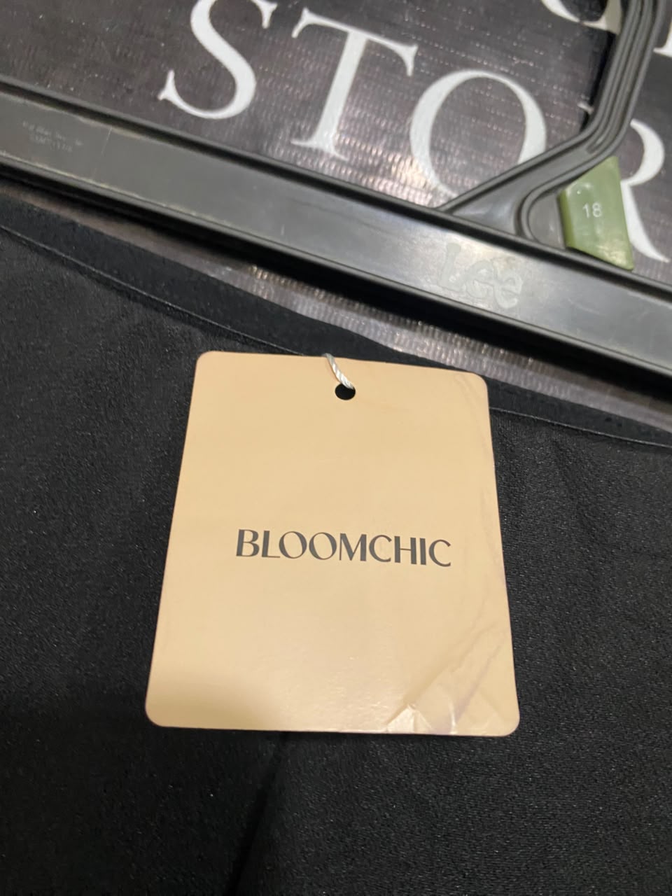 BLOOMCHIC |XXL| WAIST 40| A49| SOLID BLACK DRAPED OVERLAY TECHNICAL UTILITY WIDE-LEG PANTS