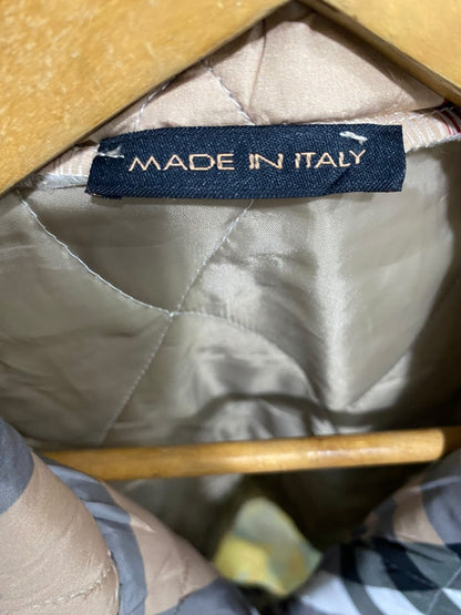 MADE IN ITALY |XL| BUST 24| A49| CLASSIC PLAID QUILTED BELTED TECHNICAL UTILITY VEST