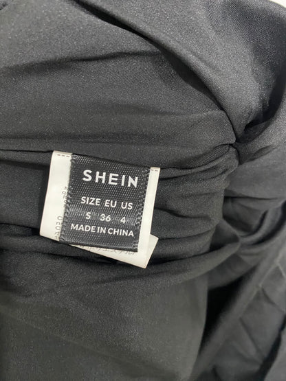 SHEIN |S| WAIST 26| A48| SOLID BLACK TIERED MAXI TECHNICAL UTILITY SKIRT