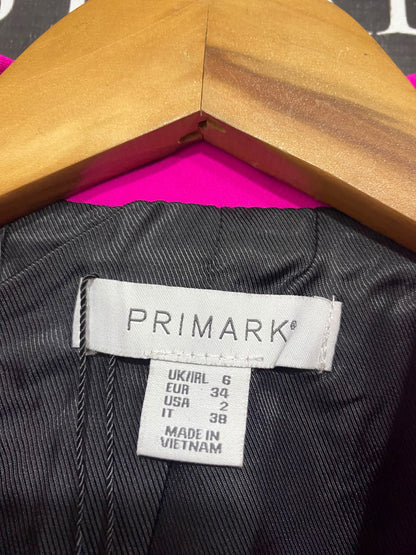 PRIMARK |S| BUST 17| A48| HOT PINK DOUBLE-BREASTED TAILORED TECHNICAL UTILITY BLAZER