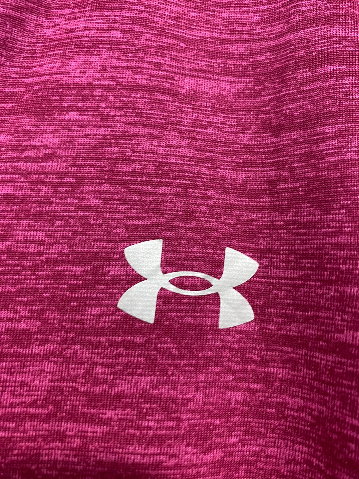 UNDER ARMOUR |XL| BUST 22| A48| MAGENTA HEATHERED CREWNECK TECHNICAL UTILITY ATHLETIC TEE