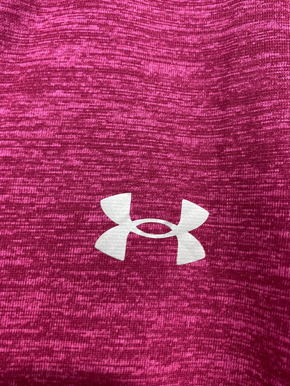 UNDER ARMOUR |XL| BUST 22| A48| MAGENTA HEATHERED CREWNECK TECHNICAL UTILITY ATHLETIC TEE