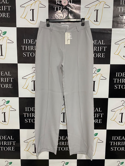 VENDERBYS |L| WAIST 30| A48| LIGHT GREY TAILORED TECHNICAL UTILITY TROUSERS