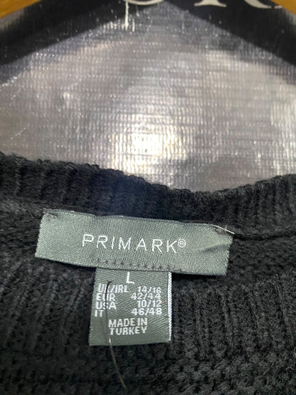 PRIMARK |L| BUST 24| A48| COLORBLOCK DISTRESSED-SLEEVE TECHNICAL UTILITY SWEATER