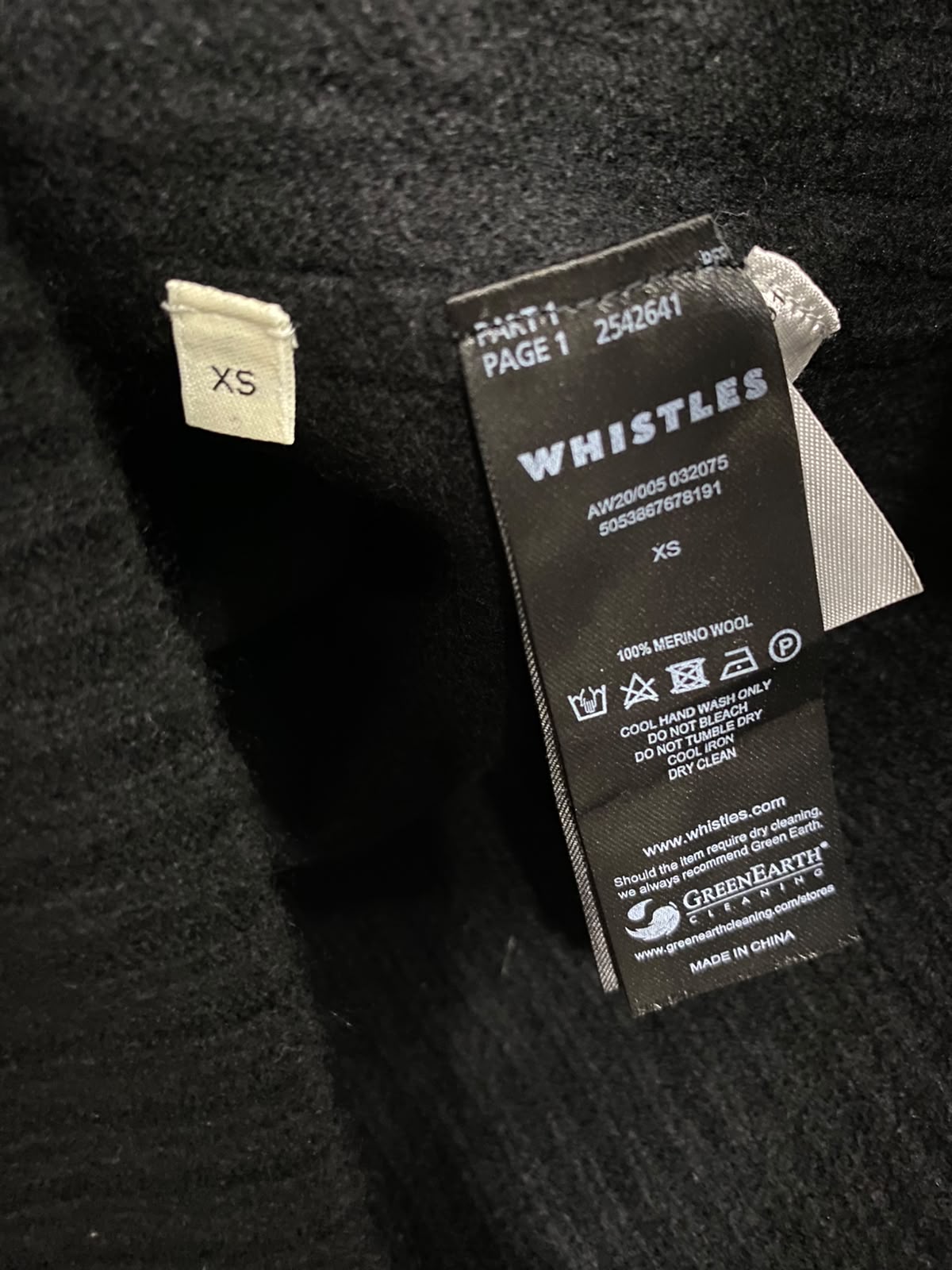 WHISTLES |M| BUST 17| A48| SOLID BLACK MOCK-NECK RAGLAN TECHNICAL UTILITY SWEATER DRESS