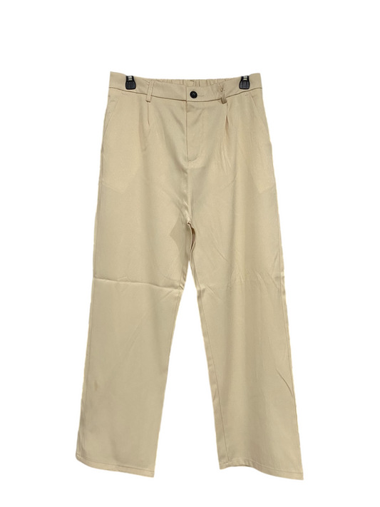 FASHION |M| WAIST 29| A50| BEIGE TAILORED WIDE-LEG TECHNICAL UTILITY TROUSERS