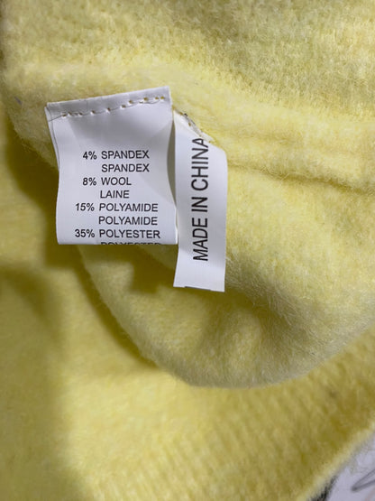 KILKL |M| BUST 21| A51| YELLOW OPEN-FRONT TIE-BACK TECHNICAL UTILITY CARDIGAN