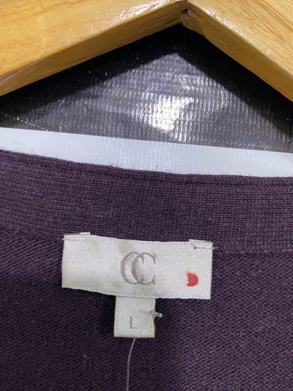 CC |L| BUST 20| A51| DEEP PLUM BEADED AND SEQUINNED V-NECK TECHNICAL UTILITY CARDIGAN