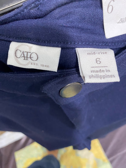 CATO |L| WAIST 31| A50| NAVY BLUE TECHNICAL UTILITY STRETCH TROUSERS