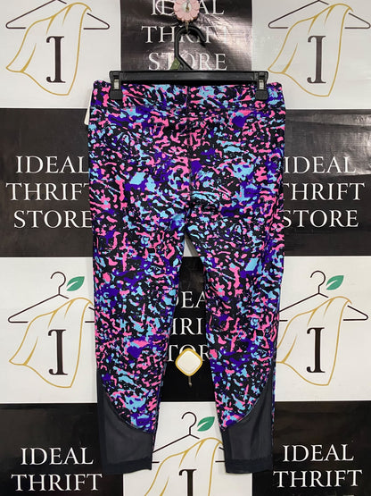 UNDER ARMOUR |M| WAIST 28| A50| MULTI-COLOR ABSTRACT PRINT UNDER ARMOUR TECHNICAL UTILITY LEGGINGS