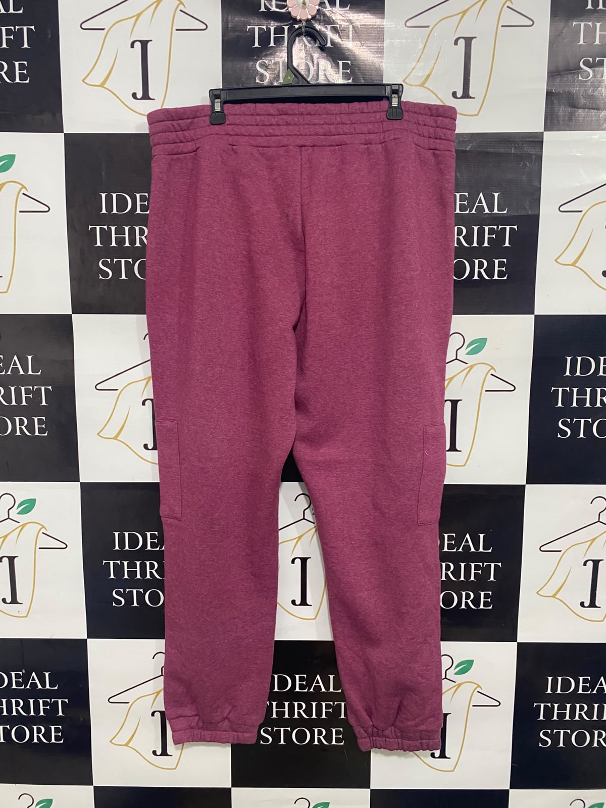 SELECT |XL| WAIST 38| A50| MAUVE HEATHERED TECHNICAL UTILITY JOGGERS WITH ZIP POCKETS