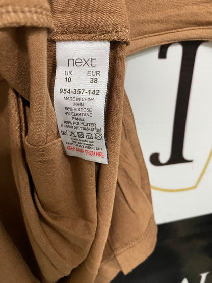 NEXT |M| BUST 19| A49| CAMEL NEXT CONTRAST-SHOULDER TECHNICAL UTILITY TUNIC TOP
