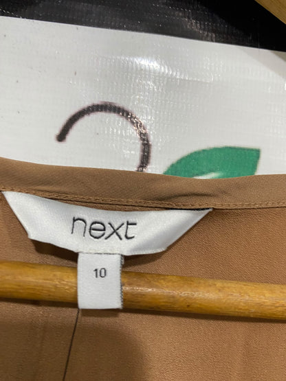 NEXT |M| BUST 19| A49| CAMEL NEXT CONTRAST-SHOULDER TECHNICAL UTILITY TUNIC TOP