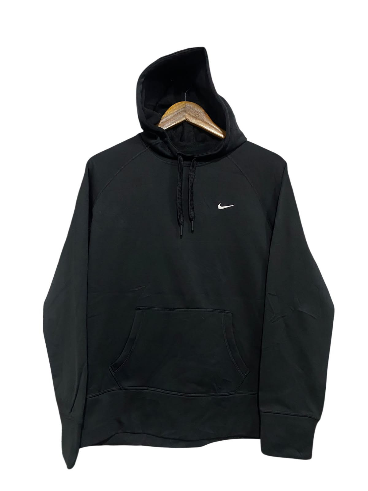 NIKE |L| BUST 22| A51| BLACK NIKE EMBROIDERED HOODED TECHNICAL UTILITY SWEATSHIRT