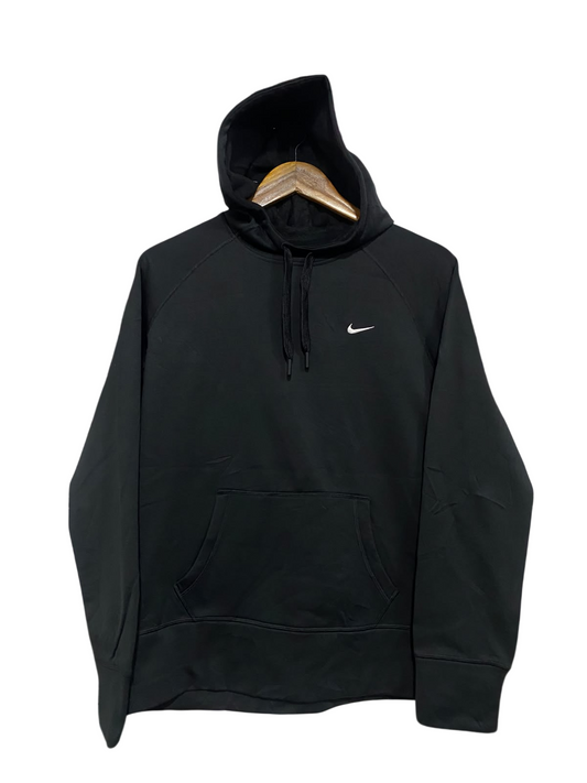 NIKE |L| BUST 22| A51| BLACK NIKE EMBROIDERED HOODED TECHNICAL UTILITY SWEATSHIRT