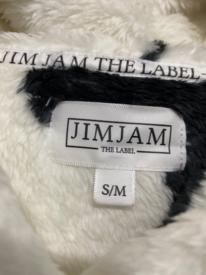 THE LABEL |S/M| A52| CREAM AND BLACK HEART-PRINT FLEECE TECHNICAL UTILITY LOUNGE SET