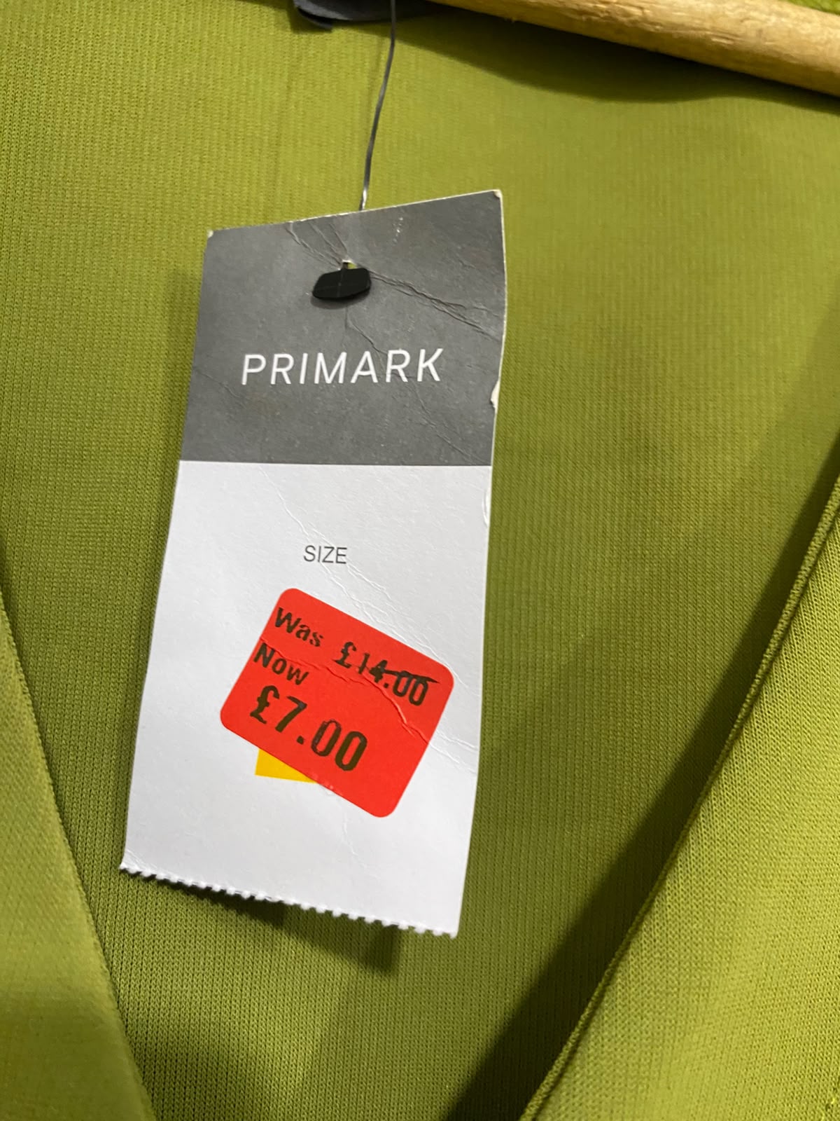 PRIMARK |L| BUST 20| A52| OLIVE GREEN V-NECK PEPLUM TECHNICAL UTILITY JACKET