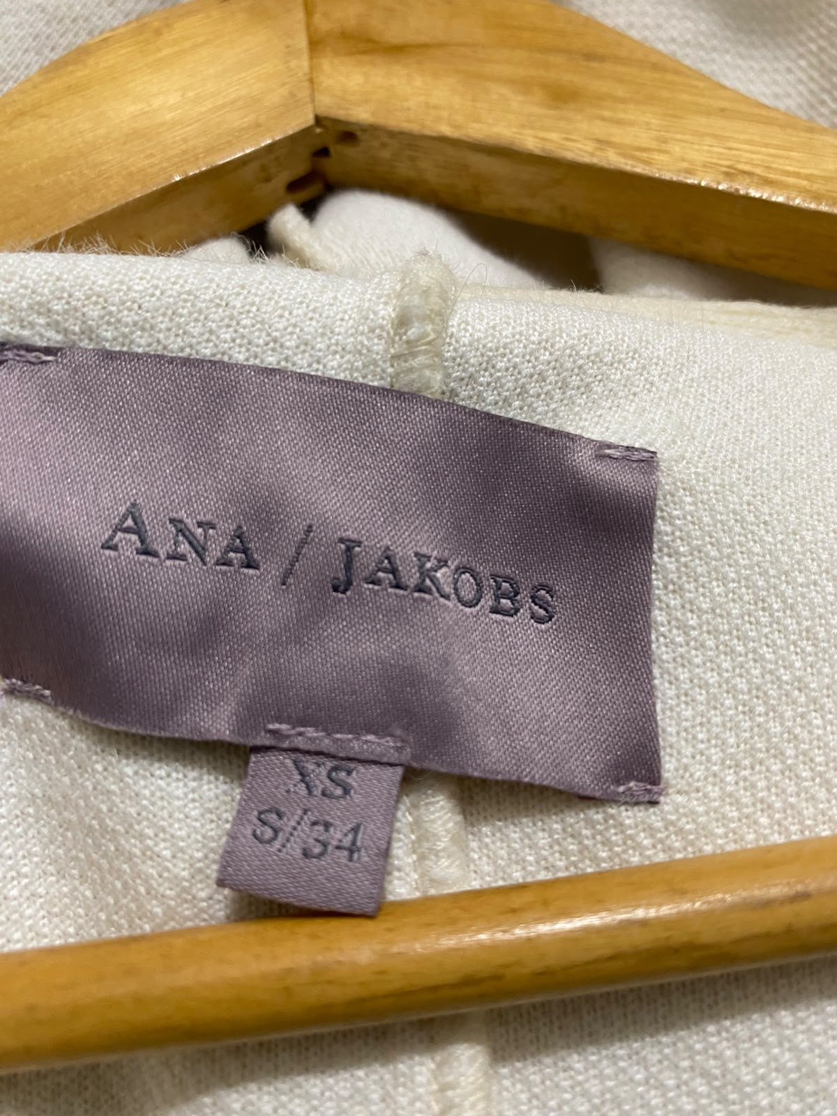 ANA JAKOBS |XS/S| BUST 20| A52| CREAM HOODED FULL-ZIP TECHNICAL UTILITY COAT
