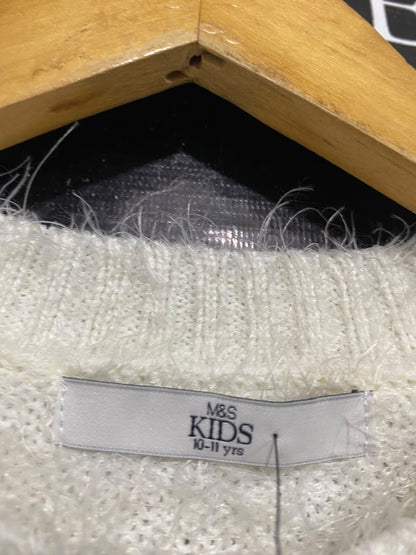 M&S |XS| BUST 16| A52| WHITE SHORT-SLEEVE TEXTURED TECHNICAL UTILITY TOP