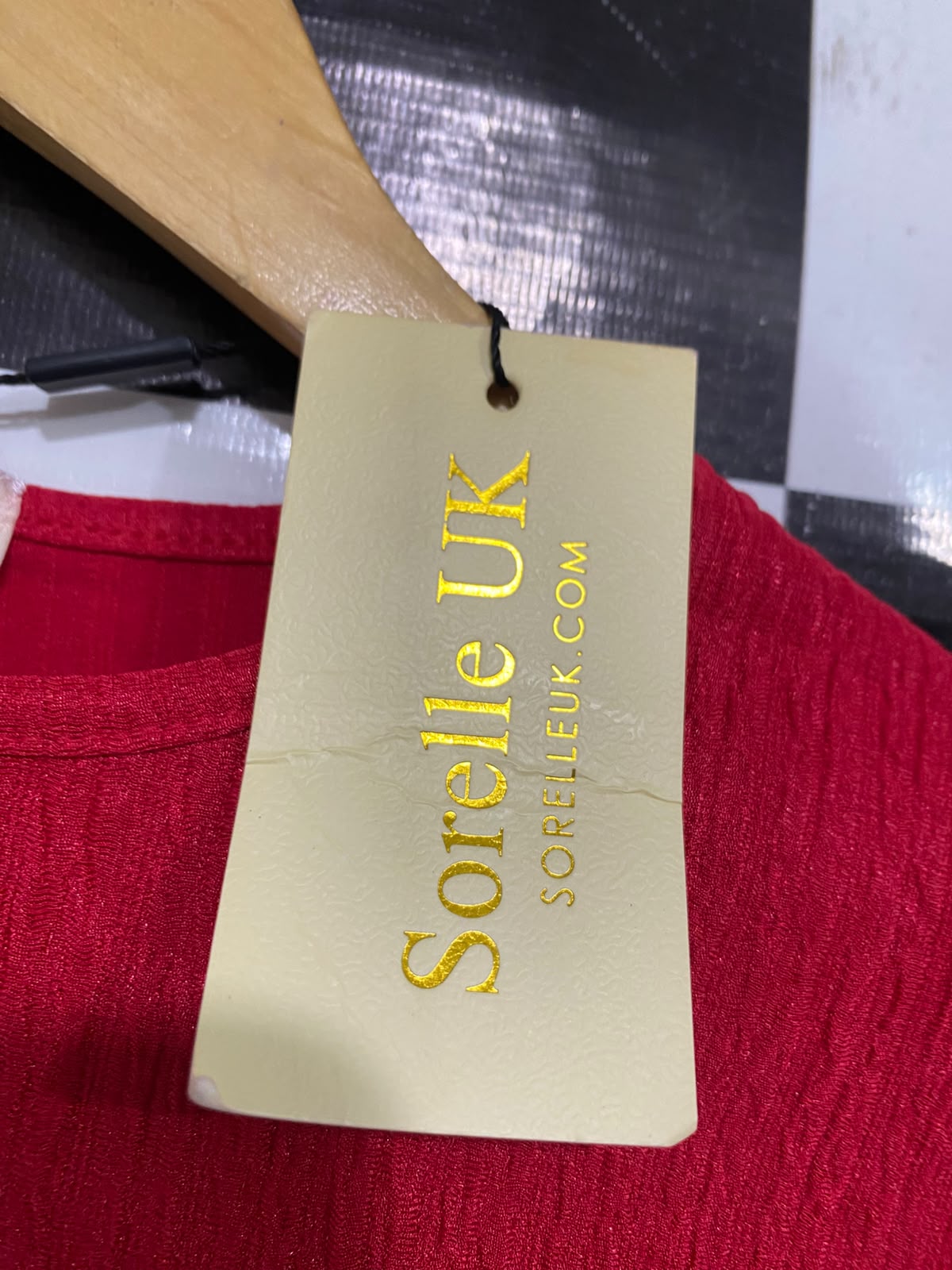 SORELLE UK |XS| BUST 14| A52| RED CUTOUT-DETAIL TIE-SLEEVE TECHNICAL UTILITY BOLERO TOP
