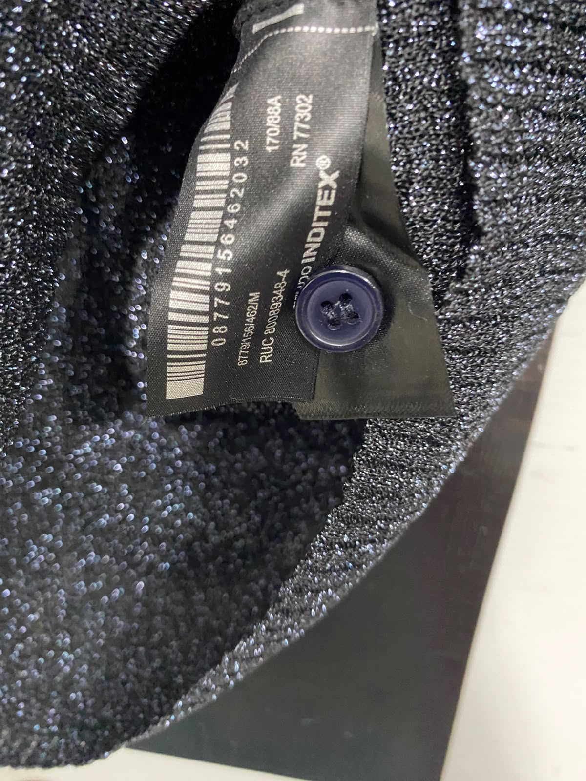 ZARA |M| BUST 15| A51|  CHARCOAL SHIMMER BUTTON-UP TECHNICAL UTILITY CARDIGAN