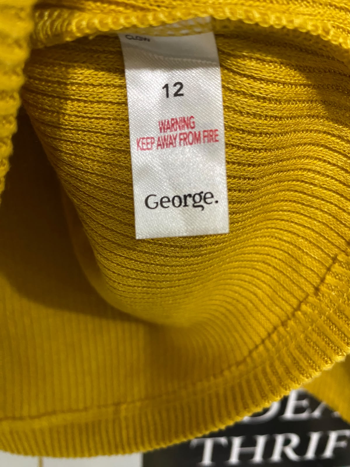 GEORGE |M| BUST 18| A51| MUSTARD YELLOW RIBBED TURTLENECK TECHNICAL UTILITY SWEATER