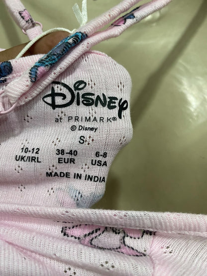 DISNEP |S| A51| PINK STITCH PRINT TANK-AND-PANTS TECHNICAL UTILITY LOUNGE SET