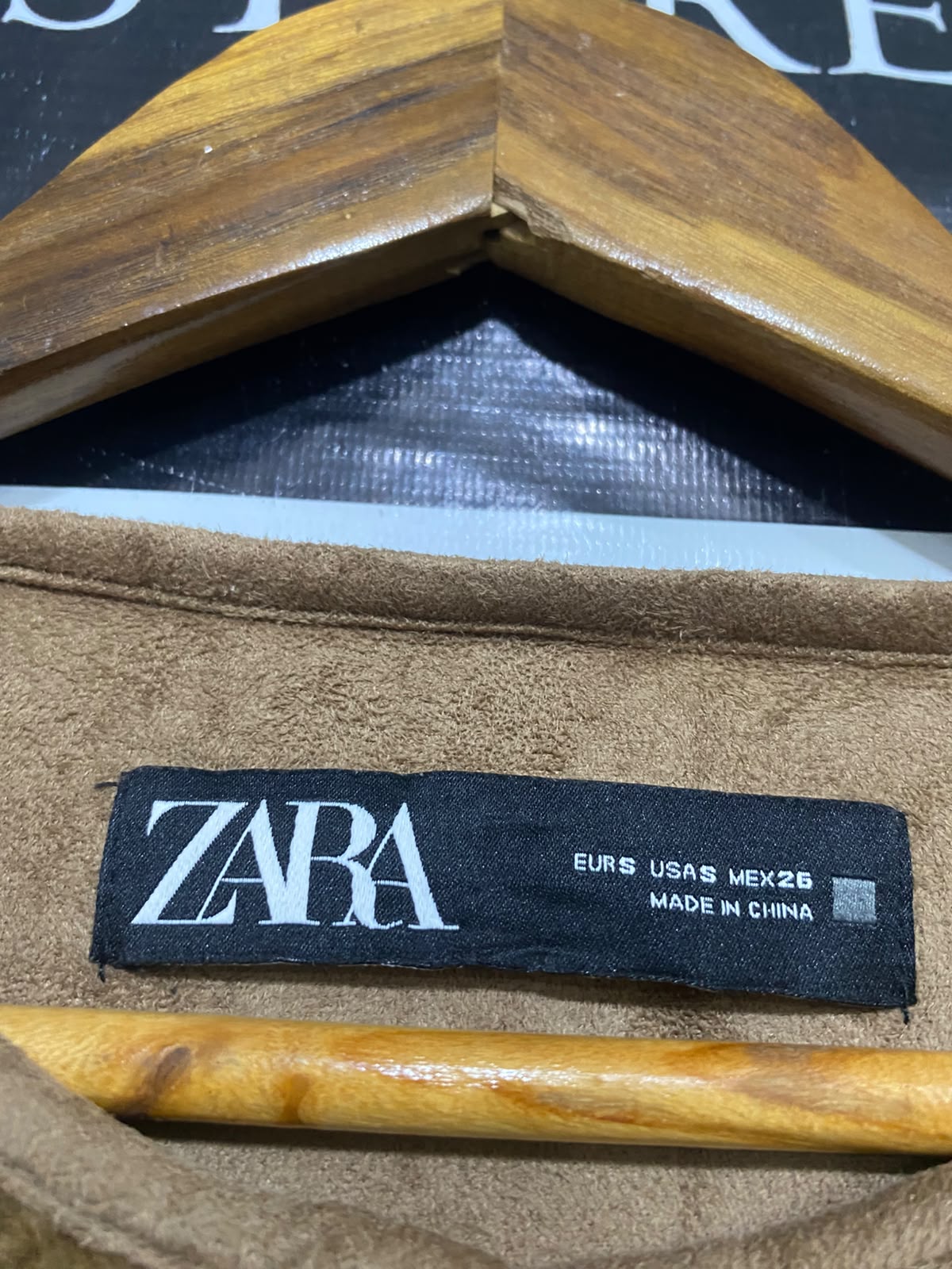ZARA |S| BUST 24| A51| BROWN ZARA SHERPA FLEECE COAT TECHNICAL UTILITY OUTERWEAR