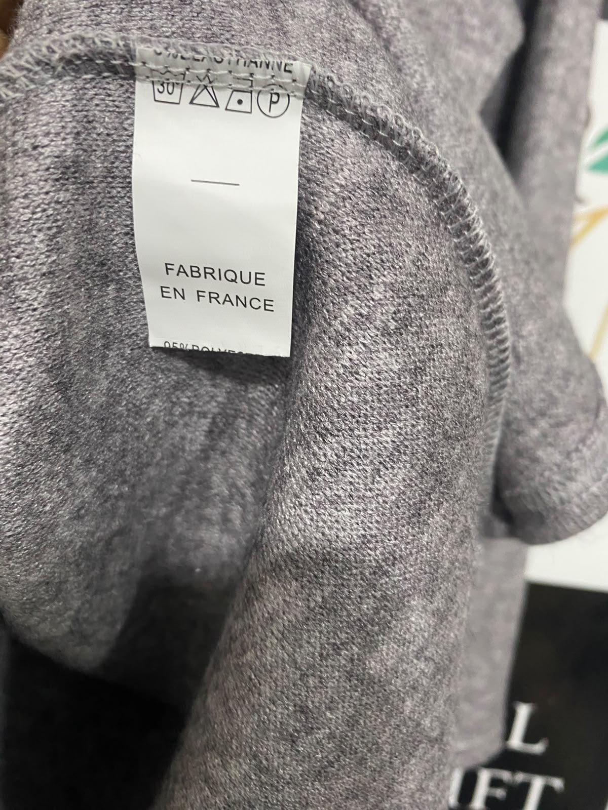 FABRIQUE EN FRANCE |M| A51| GREY MELANGE BUTTON-UP CARDIGAN AND WIDE-LEG PANTS TECHNICAL UTILITY SET