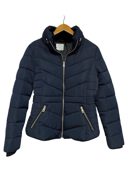 PRIMARK CARES |XS| BUST 19| A53| STAND-COLLAR QUILTED TECHNICAL UTILITY PUFFER JACKET