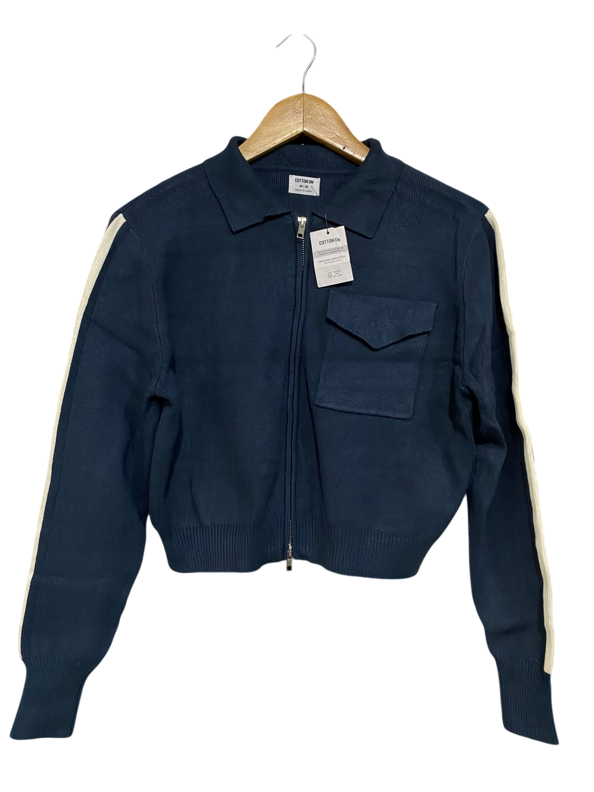 COTTON ON |M| BUST 20| A53| POLO-COLLAR FULL-ZIP TECHNICAL UTILITY JACKET