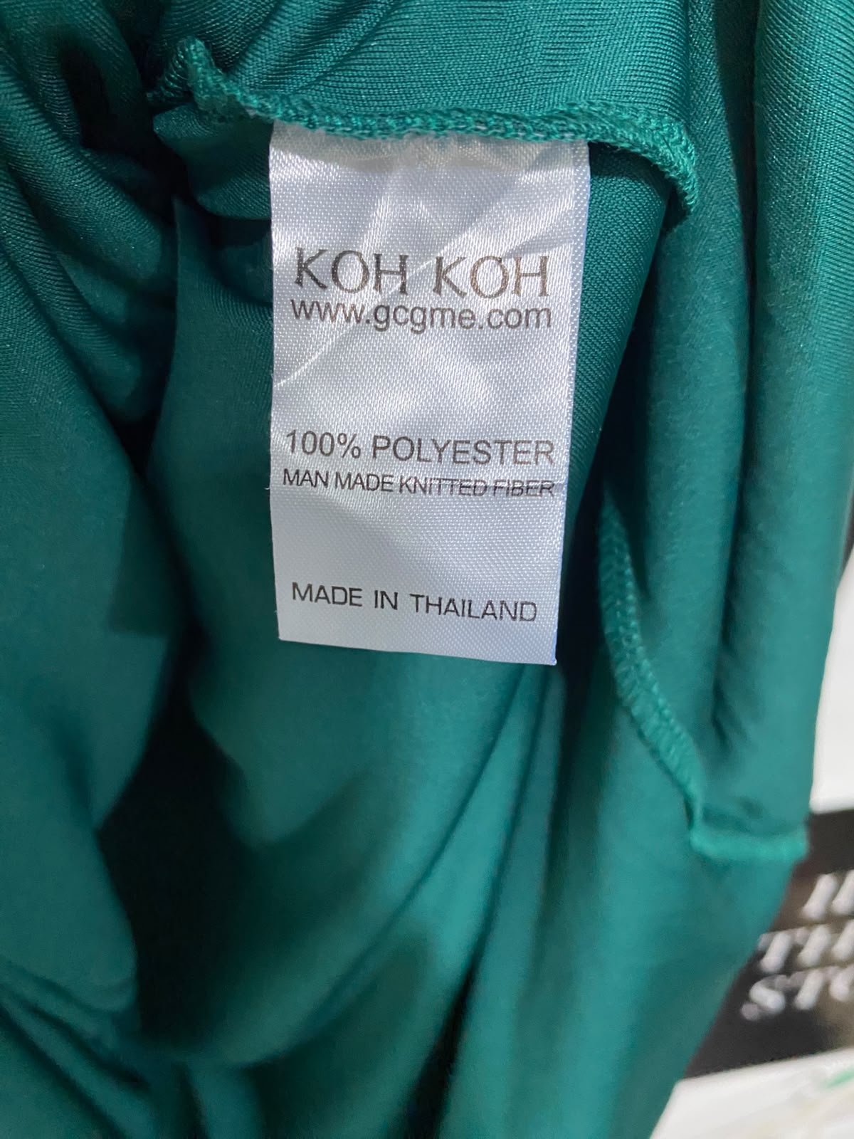 KOH KOH |M| BUST 18| A53| EMERALD GREEN SLEEVELESS TECHNICAL UTILITY MAXI DRESS