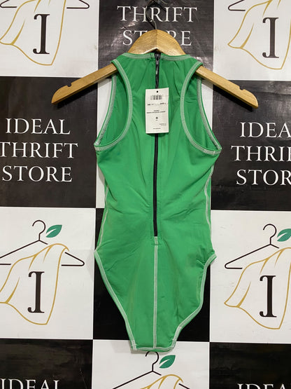 TURBO |M| BUST 12| A53| GREEN TURBO CREW-NECK TECHNICAL UTILITY SWIMSUIT