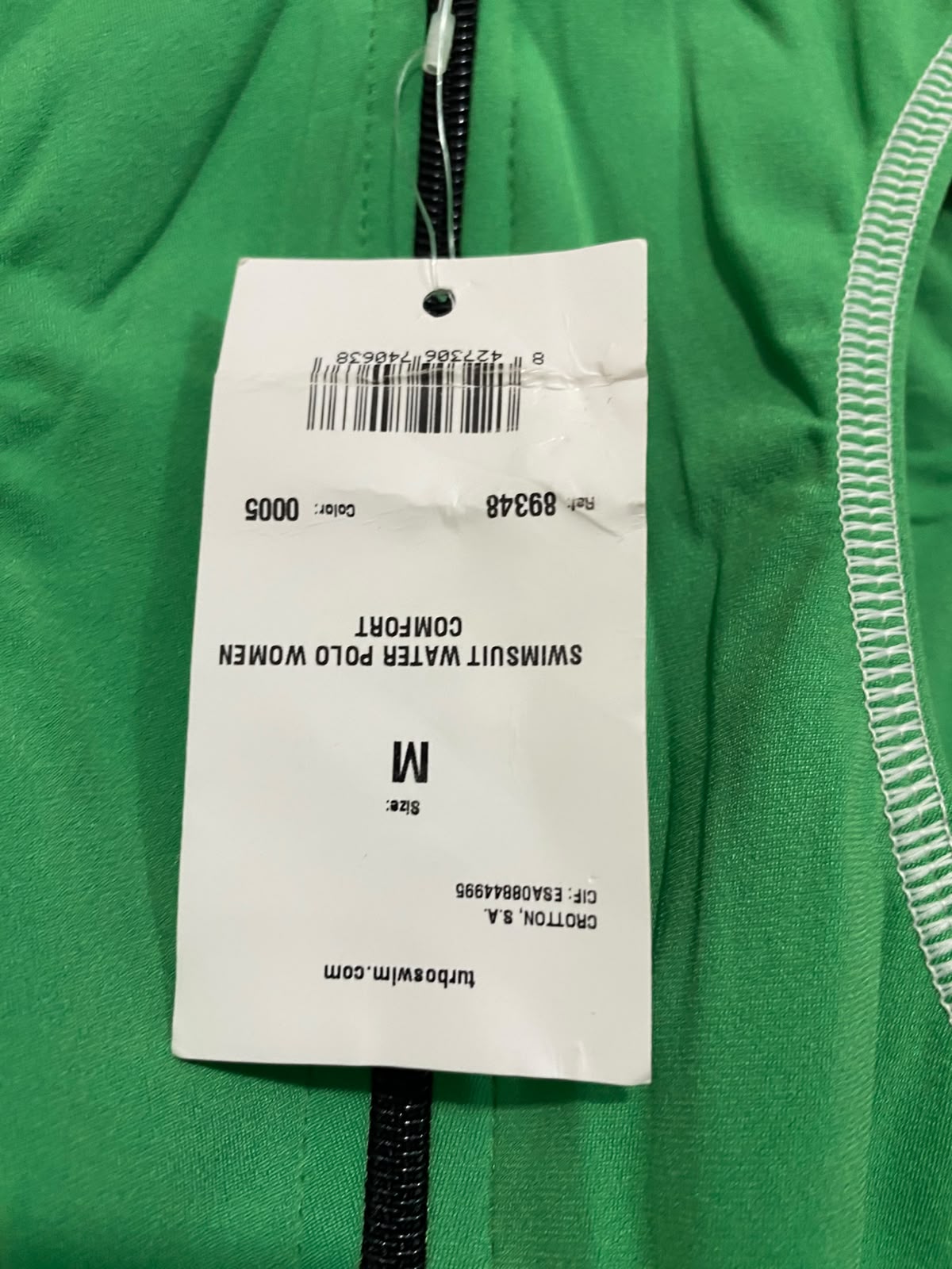 TURBO |M| BUST 12| A53| GREEN TURBO CREW-NECK TECHNICAL UTILITY SWIMSUIT
