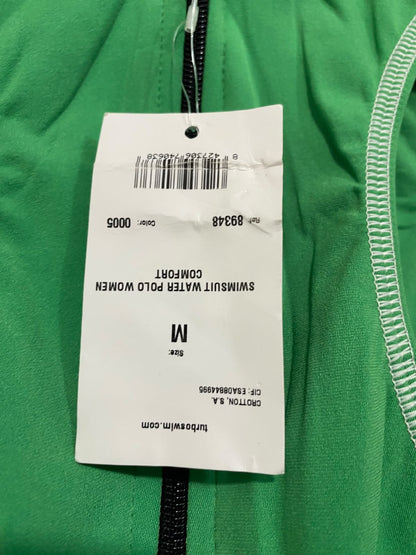 TURBO |M| BUST 12| A53| GREEN TURBO CREW-NECK TECHNICAL UTILITY SWIMSUIT