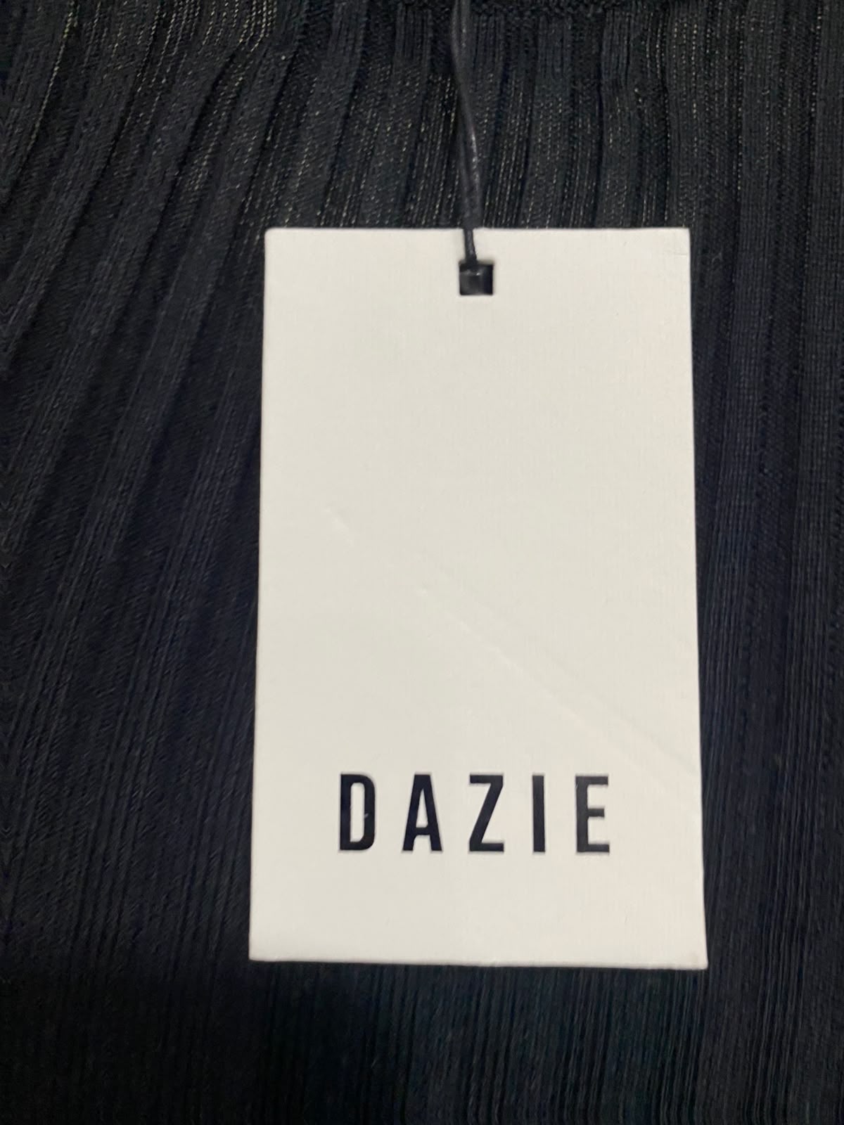 DAZIE |S| BUST 15| A53| BLACK RIBBED SCOOP-NECK TECHNICAL UTILITY MIDI DRESS