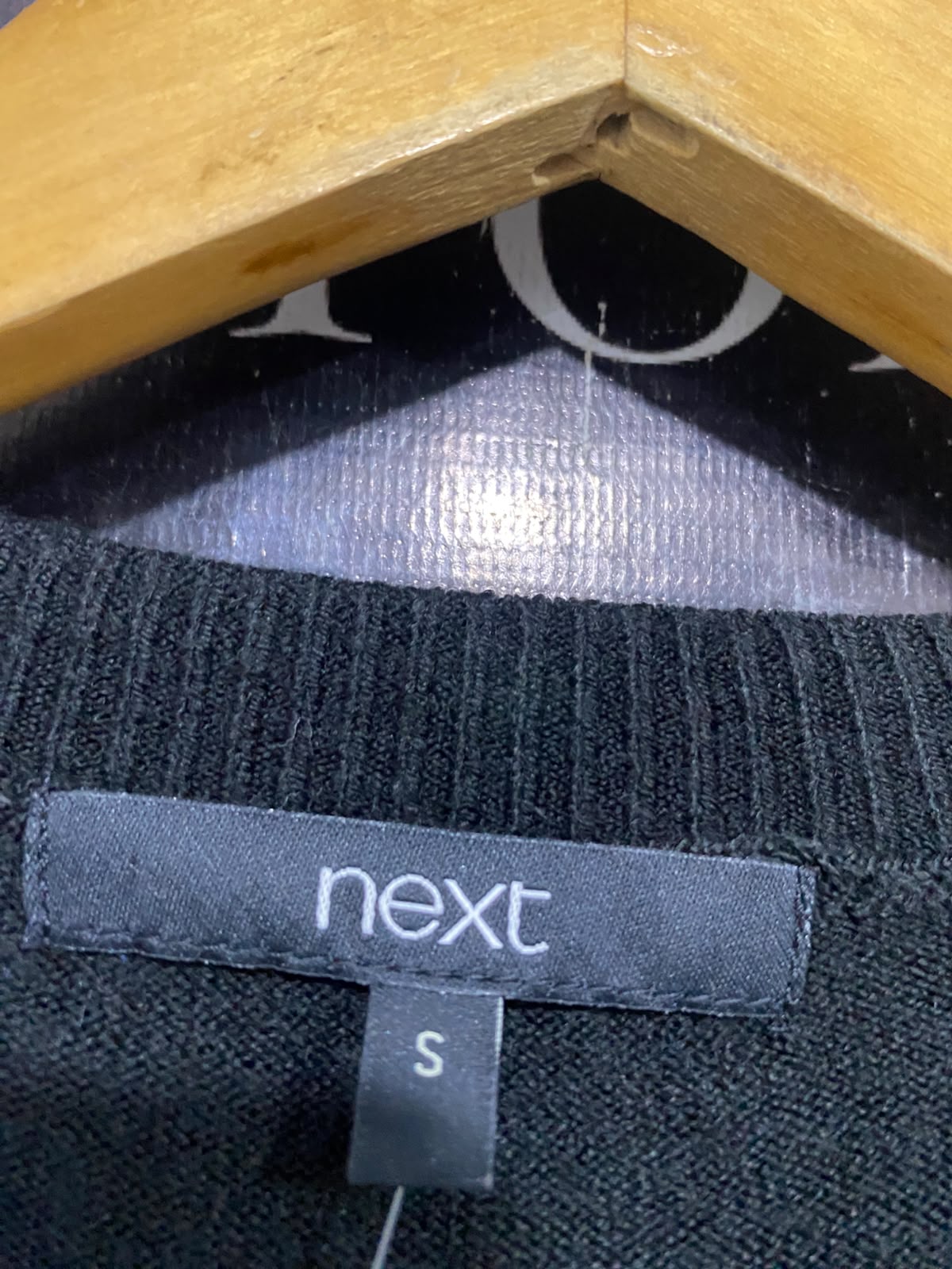 NEXT |S| BUST 20| A52| BLACK NEXT CREW-NECK POCKET TECHNICAL UTILITY SWEATER PULLOVER